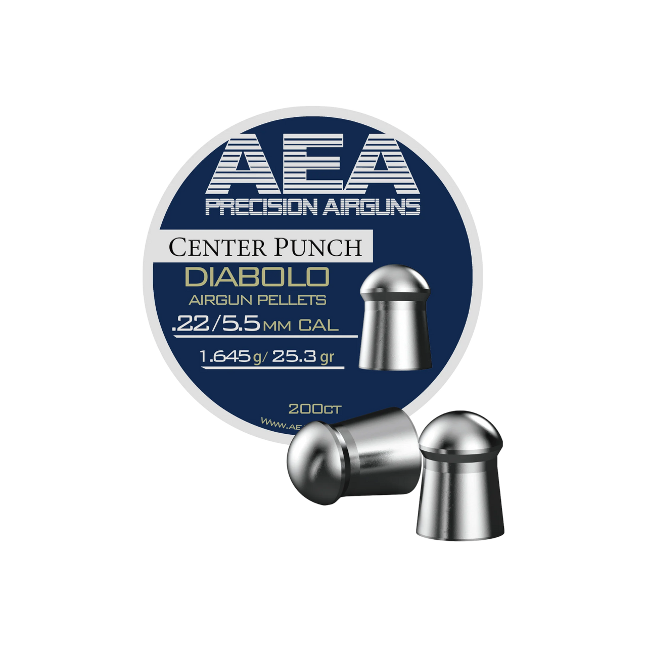 AEA Center Punch Pellets | .22 Cal | 25.3 gr P4