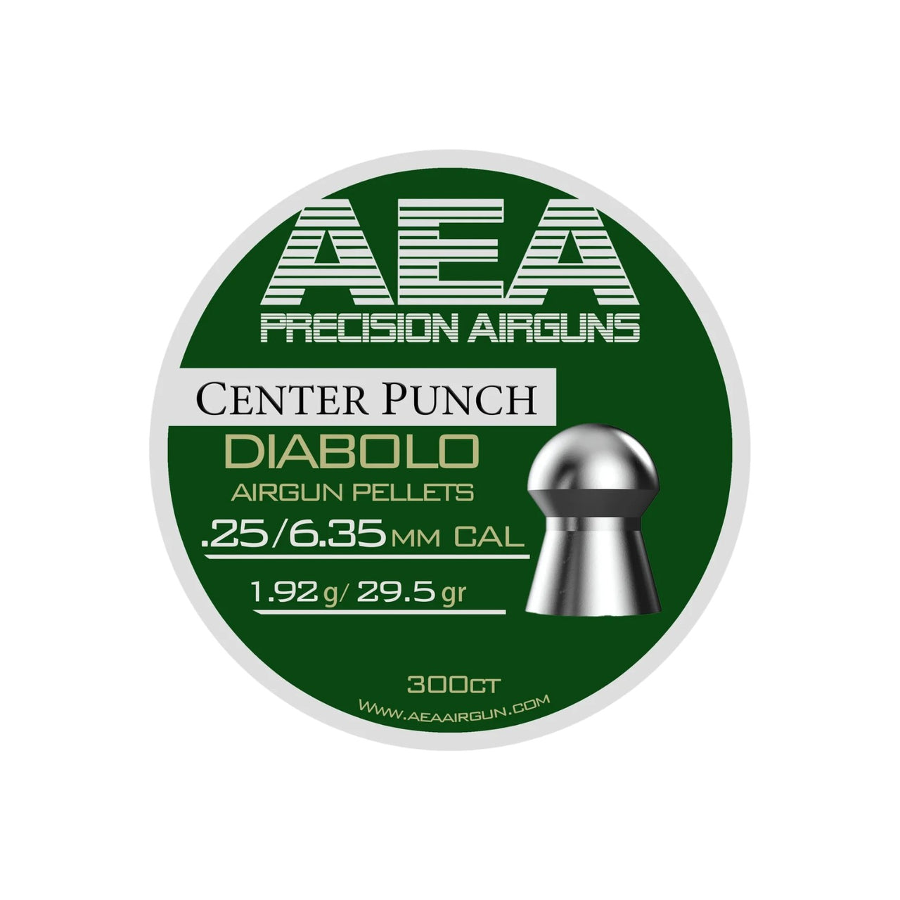 AEA Center Punch Pellets | .25 Cal | 29.5 Grains