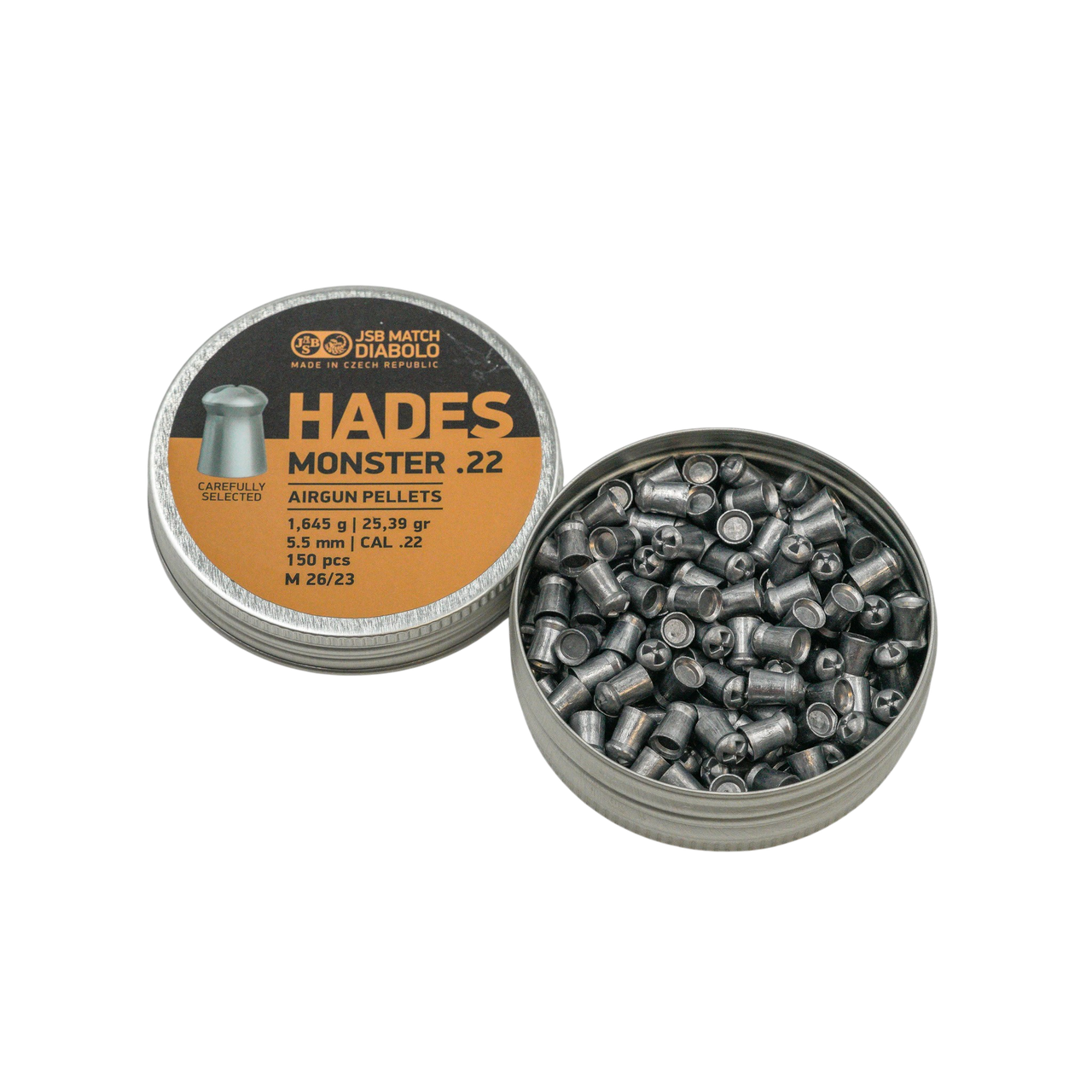 JSB Match Diablo HADES Monster .22 Cal|25.39 Grains,|150ct|P4