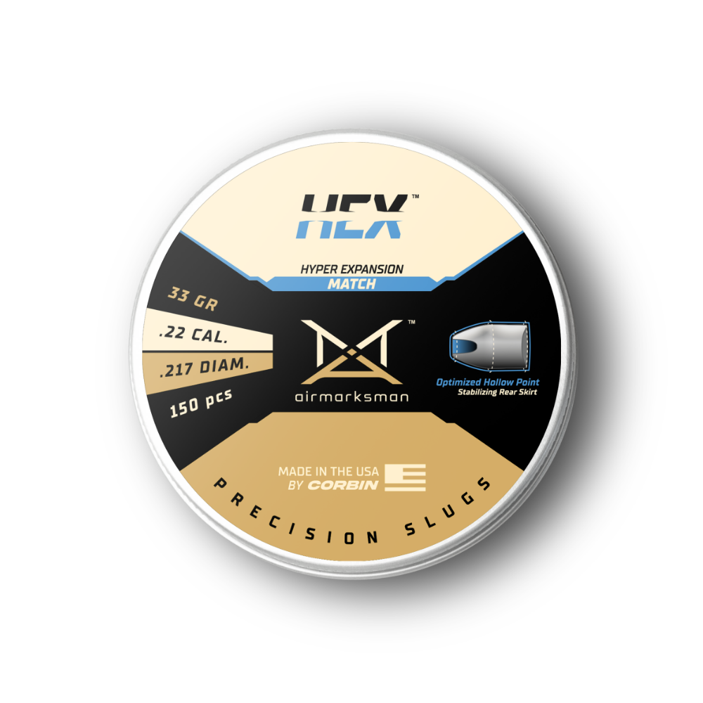 Air Marksman Hex Slug | .22 cal | 33 gr | .217 diam. | 150 pcs P33