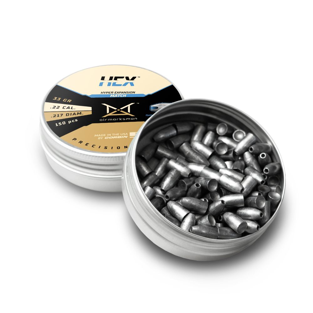 Air Marksman Hex Slug | .22 cal | 33 gr | .218 diam. | 150 pcs P31